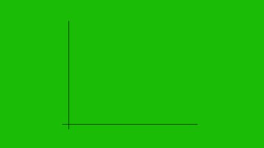 Yeşil renkli hareket arkaplanı üzerinde siyah renkli animasyon dijital iş grafiği.