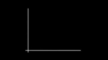 Siyah renk arkaplanı üzerine beyaz renkli animasyon dijital iş grafiği.