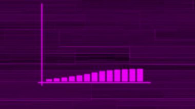 Animasyon iş başarısı konsepti Grafik hareketi grafikleri büyüyor.