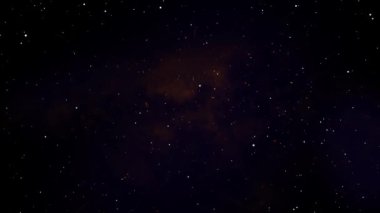 Galaksideki soyut parlak yıldızlı gökyüzü. güzel hareket grafikleri.