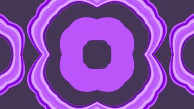 Soyut mor kaleydoskop deseni yaratıcı tasarım elementleri için karanlık bir arkaplan üzerinde canlandırılmıştır.