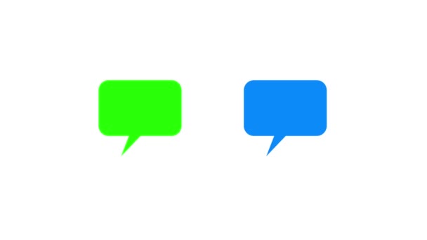 Animated Bubble Chat Icon Notification Background Motion Graphics — Vídeo de Stock
