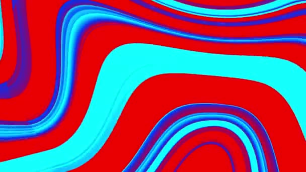 Animierte Neon Abstrakte Bunte Welle Flüssigkeit Glüht Isoliert Bewegungshintergrund — Stockvideo