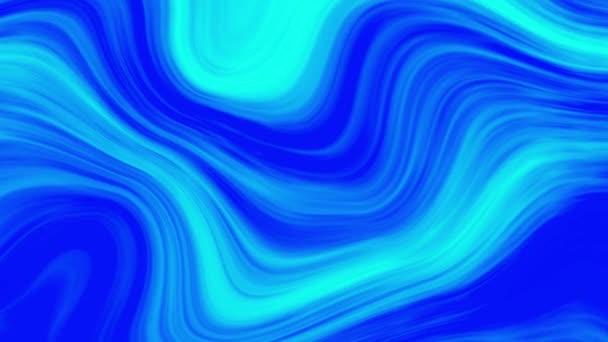 Абстрактний Дизайн Синьо Блакитної Кольорової Хвилі Красива Графіка Руху Фону — стокове відео