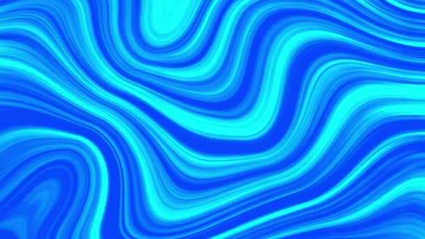 Diseño Onda Color Azul Cian Abstracto Hermosos Gráficos Movimiento Fondo — Vídeo de stock
