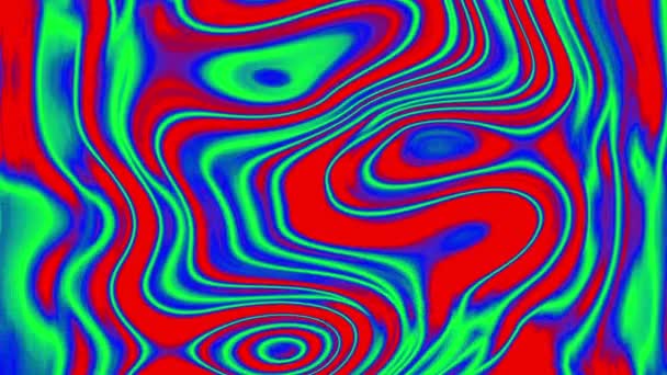色彩艳丽的油墨混合液体动画背景 — 图库视频影像