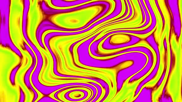 色彩艳丽的油墨混合液体动画背景 — 图库视频影像