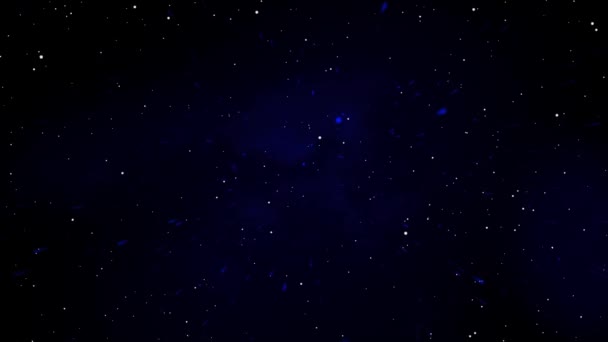Abstraktní Lesklá Hvězdnatá Obloha Galaxii Krásná Pohybová Grafika — Stock video