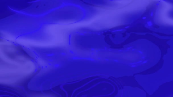 带涡旋图案和渐变动画的蓝色流体艺术背景 — 图库视频影像