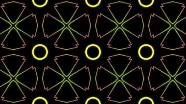 Siyah ve yeşil altıgen şekilli kusursuz geometrik desen animasyon arkaplan ve tekstil için mükemmeldir..