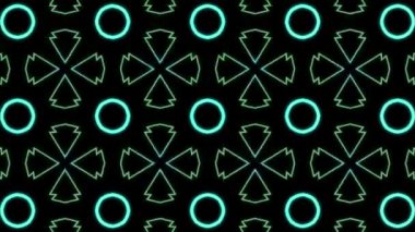 Siyah ve yeşil altıgen şekilli kusursuz geometrik desen animasyon arkaplan ve tekstil için mükemmeldir..