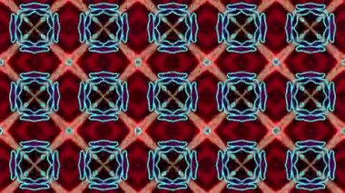 Utanmaz şablon kaleydoskop dizayn döngüsü süslemeli dekoratif animasyon arka planı. rs_883