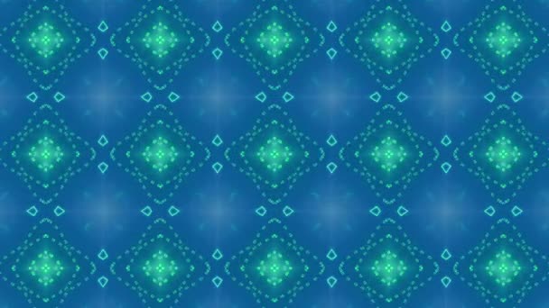 Abstract Blauw Naadloos Patroon Met Geometrisch Ontwerp Geschikt Voor Achtergrond — Stockvideo
