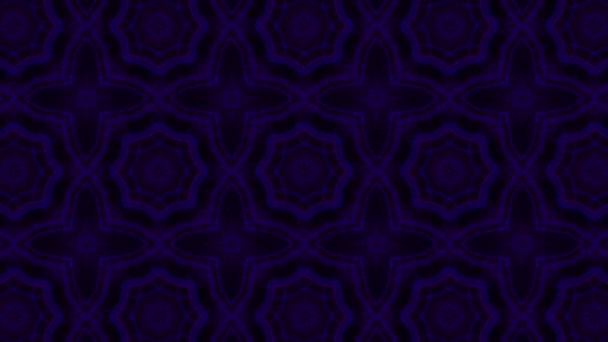 Patrón Sin Costura Abstracto Tonos Púrpura Con Diseños Geométricos Simétricos — Vídeos de Stock