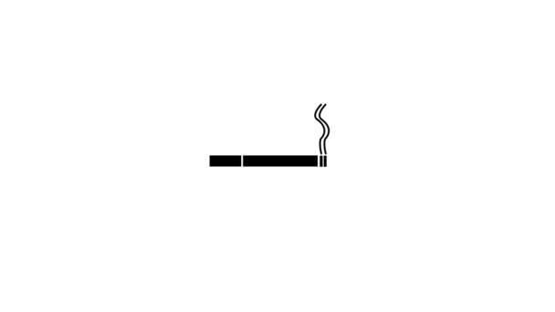 Fumar Signo Precaución Mensaje Animación Permite Movimiento Fondo Símbolo Rs_786 — Vídeos de Stock
