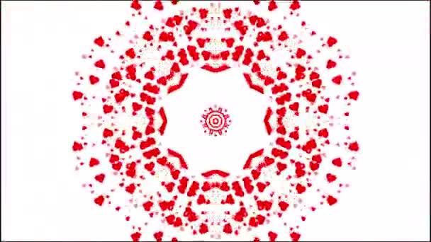 Patrón Desvergonzado Caleidoscopio Diseño Bucle Ornamental Fondo Animación Decorativa Rs_802 — Vídeos de Stock