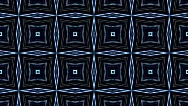 Schamlose Muster Kaleidoskop Design Looping Ornamentale Dekorative Animation Hintergrund Rs_869 — Stockvideo