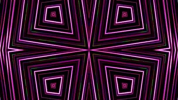 Schamlose Muster Kaleidoskop Design Looping Ornamentale Dekorative Animation Hintergrund Rs_870 — Stockvideo