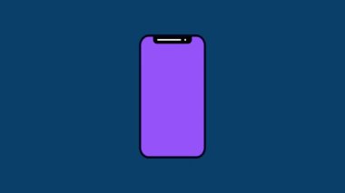 Simge indirme simgesi içeren siyah satır akıllı telefon Cyan arkaplan üzerine metin dosyası. rs_938