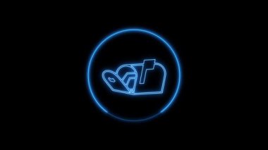 Logo tipi simge arkaplanı. Basit parlayan 4K animasyonu. rs_1226