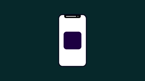 Κινούμενα Λογότυπος Φόντο Της Οθόνης Έξυπνο Τηλέφωνο Bit Σύμβολο Σύμβολο — Αρχείο Βίντεο