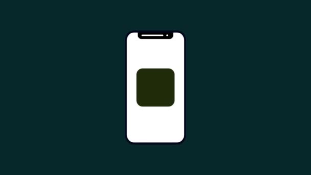 Animerad Logotyp Bakgrund Smarttelefon Display Baht Tecken Symbol Grafik 917 — Stockvideo