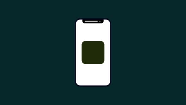 Bengali Rupisi Işareti Grafiklerindeki Akıllı Telefon Görüntüsünün Animasyon Logoti Arka — Stok video