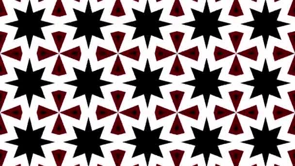 Seamless Colorful Ornamental Pattern Style Kaleidoscope Design Animation Rs_1063 — Stock Video