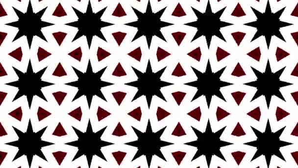 Nahtlos Bunte Ornamentale Muster Stil Kaleidoskop Design Animation Rs_1064 — Stockvideo