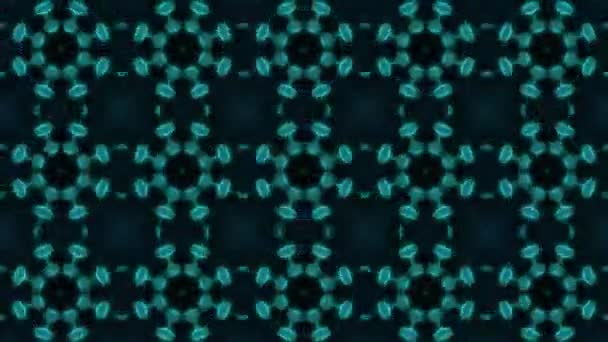 Naadloze Kleurrijke Ornamentele Patroon Stijl Kaleidoscoop Ontwerp Animatie Rs_1067 — Stockvideo