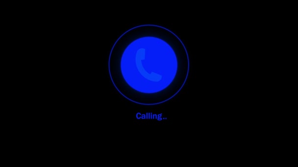 携帯電話の画面アニメーションの背景に着信コールの概念 Rs_1174 — ストック動画