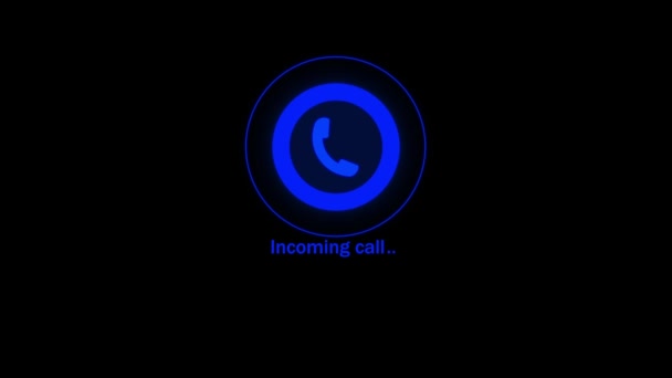 Chamando Ícone Conceito Animação Fundo Onda Rádio Rs_1177 — Vídeo de Stock