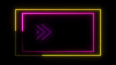 Yanıp sönen ok parlayan konsepti gösteren animasyon döngüsü oluşturdu. rs_1270