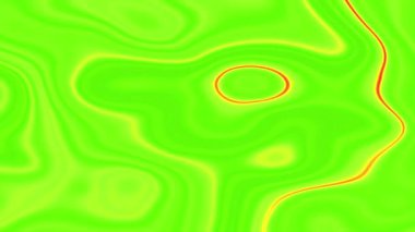 Arkaplan 3D Rending Motion Animasyon Render Vinous Sallanan Doku Kumaşı. Yeşil renk sıvı.