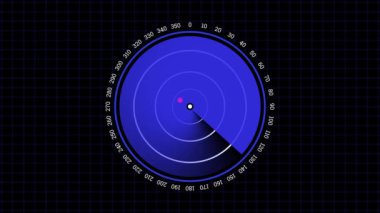 Dijital mavi gerçekçi radar. Hedefler aranıyor. Hava araması. rs_1462