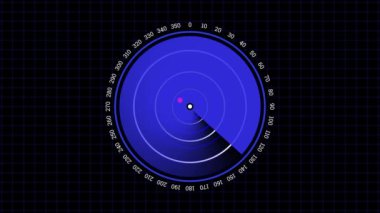 Dijital mavi gerçekçi radar. Hedefler aranıyor. Hava araması. rs_1463