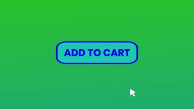 İmleç imleci fare hareket arkaplanı tarafından bilgisayar ekranında ADD to CART düğmesine basıldı. rs_1518