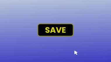 İmleç imleci fare hareket arkaplanı tarafından bilgisayar ekranında kaydet düğmesine bas. rs_1525