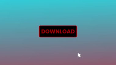 İmleç imleci fare hareket arkaplanı tarafından bilgisayar ekranında DOWNload düğmesine basın. rs_1542