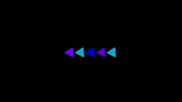 方向矢印を点滅させるアニメーションの概念を示す輝くループ Rs_1287 — ストック動画