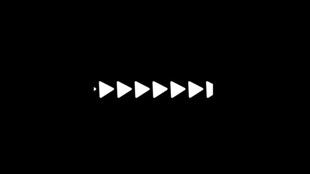 方向矢印を点滅させるアニメーションの概念を示す輝くループ Rs_1301 — ストック動画