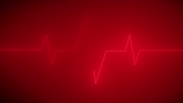 Ritmo Cardíaco Animação Sinal Onda Pulso Rs_1505 — Vídeo de Stock