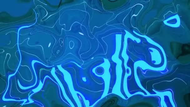 Spirale Abstraite Spirale Spirale Dans Des Textures Chaudes Cyan Peinture — Video