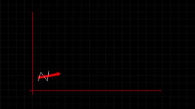 Koyu arkaplan üzerinde yükselen eğilim çizgisi olan grafikler iş veya finans sektöründe büyümeyi veya başarıyı gösterir.