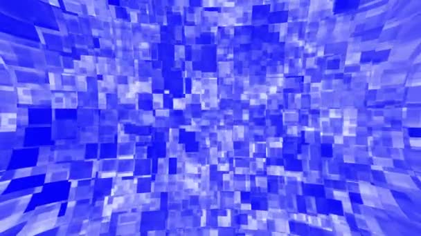 Абстрактная Сетка Бесшовный Фон Движения Квадратных Блоков Красочный Анимированный Фон — стоковое видео