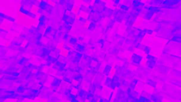Abstract Grid Naadloze Beweging Achtergrond Van Vierkante Blokken Kleurrijke Animatie — Stockvideo