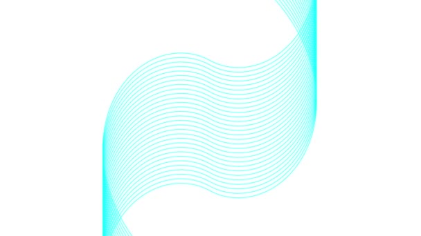 Blauwe Abstracte Lichtgolven Geanimeerde Achtergrond Blauwe Vectorlijnen Abstracte Achtergrond Rs_1748 — Stockvideo