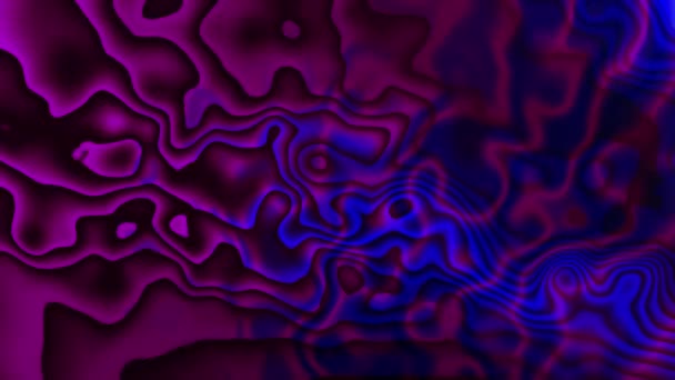 Abstrakter Farbenfroher Verdrehter Hintergrund Animation Bunte Welle Flüssigkeit R_52 — Stockvideo