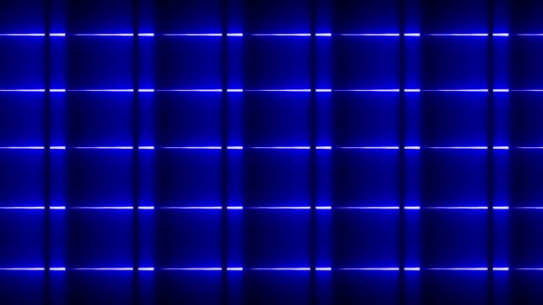 Abstraktní Barevné Pozadí Jasnými Neonovými Paprsky Zářícími Liniemi Pozadí Pohybu — Stock video
