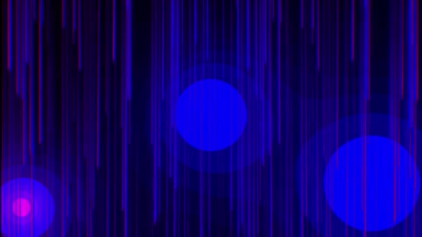 Fondo Abstracto Con Luces Neón Azul Rayas Verticales Animadas Adecuadas — Vídeos de Stock